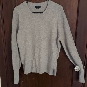 Summersalt Light Gray Extra Fine Merino Wool & Cashmere Sweater Size Medium